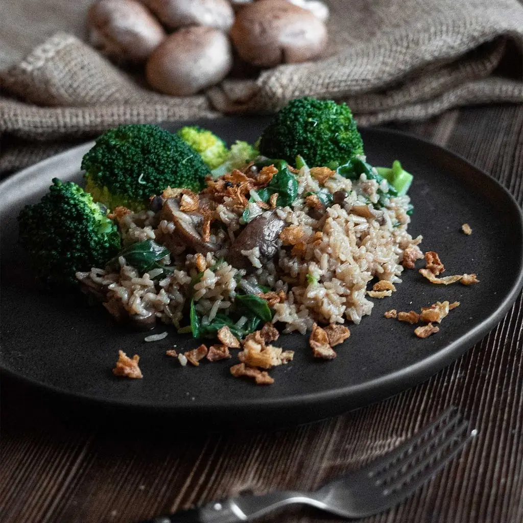 2 pers. Kokosrijst met Champignons 2 personen